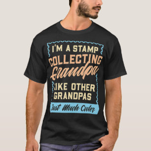 T-shirt Timbre Hommes Collecte Grand-Père Collector Phila