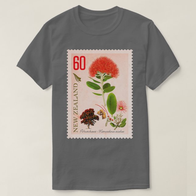 T-shirt Timbre Pohutukawa 60 NZ (Design devant)