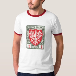 T-shirt timbre polonais de 1919 1k Eagle