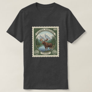 T-shirt Timbre Vintage du Canada