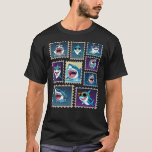 T-shirt Timbres de requin 1