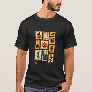 T-shirt Timbres d'Halloween