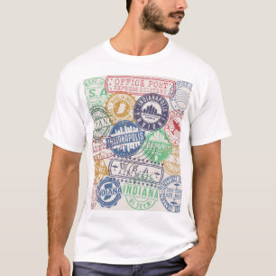 T-shirt Timbres d'Indianapolis : Sceau de voyage.