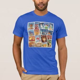 T-shirt Timbres-poste des Etats-Unis