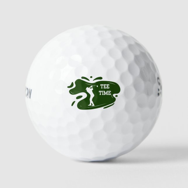T-Shirt Time Golf Balls Golfball (Vorderseite)
