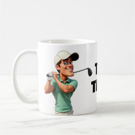 T-SHIRT TIME Golf Sporting Goods New Office Kaffeetasse