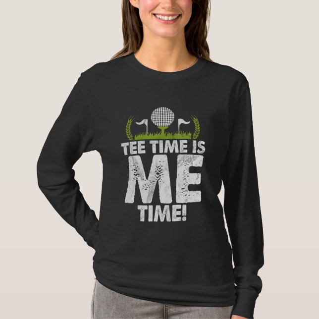 T-Shirt Time is Me Time! Golf-Mama (Vorderseite)