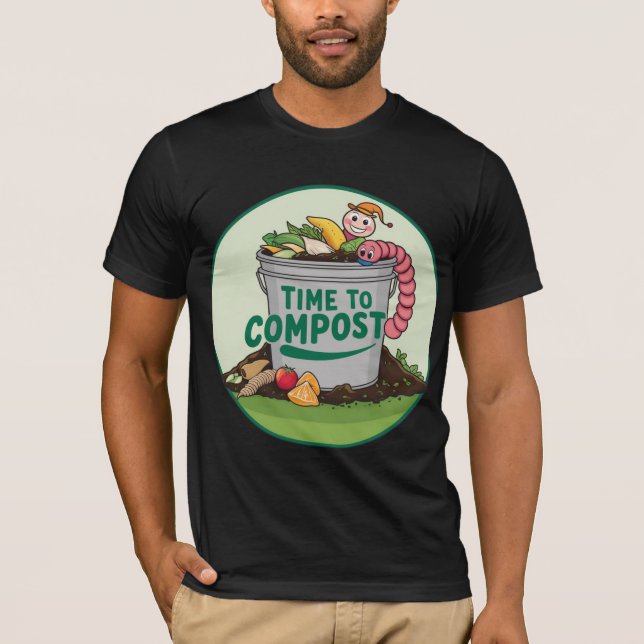 T-shirt "Time to Compost" (Devant)