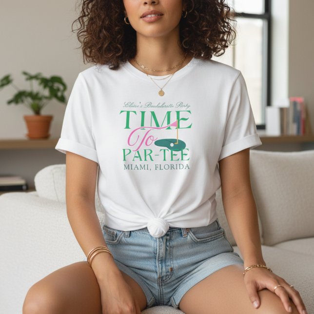 T-shirt Time to Par-Tee Golf Bachelorette (Time to Par-Tee Golf Bachelorette T-Shirt)