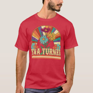 T-shirt Tina Fleurs Nom Turner Cadeaux personnalisés Retro