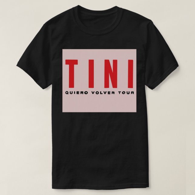 T-shirt TINI - Quiero Volver Tour ! (Version PINK !) Voyag (Design devant)