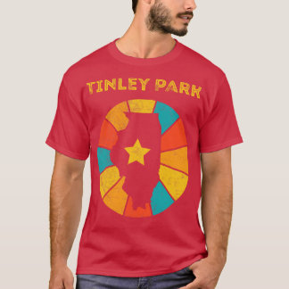 T-shirt Tinley Park Illinois Vintage Souvenir déshabillé 1