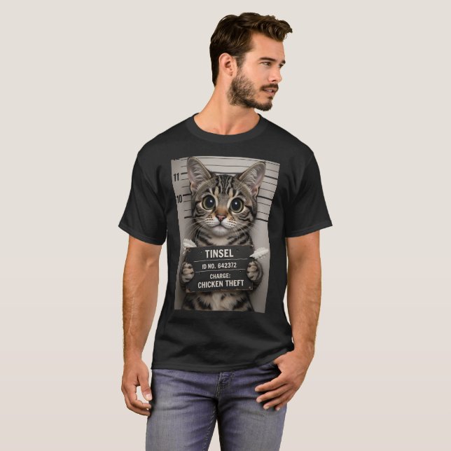 T-shirt Tinsel the Christmas Kitten (Devant entier)