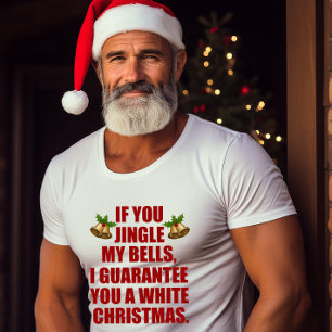 T-shirt Tintez mes Bells pour Noël blanc