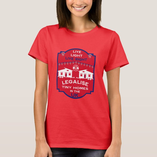 T-shirt Tiny House UK (Devant)