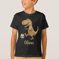 Tiny Trex Jouant au Football Personnalisé