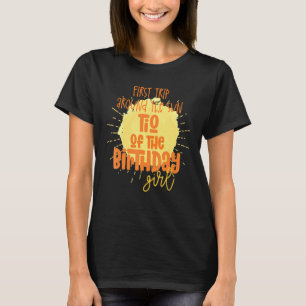 T-shirt Tio Birthday Girl Premier Voyage Autour Du Soleil