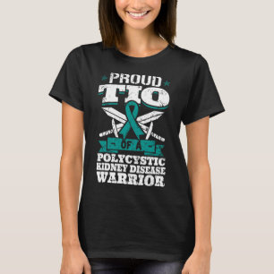 T-shirt Tio D'Un Oncle De Guerrier De Maladie Du Rein Poly