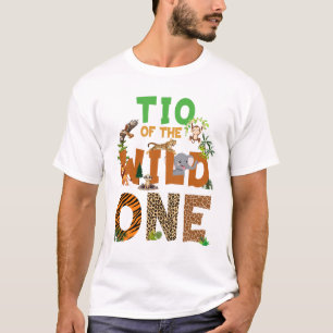 T-shirt Tio Of The Birthday Wild One Safari Birthday Boy F