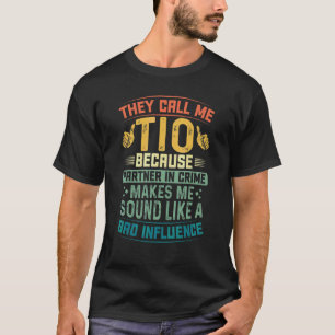 T-shirt Tio pour la fête des pères Ils m'appellent Tio par
