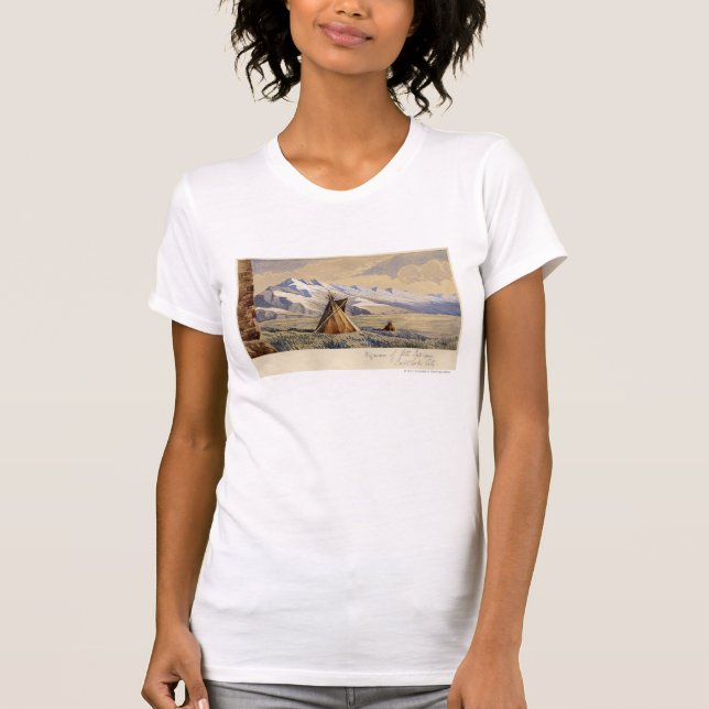 T-shirt Tipi des Indiens d'Ute, Salt Lake City (Devant)