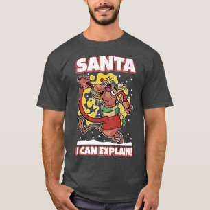 T-shirt Tipsy renne bu bière fête hiver vacances Chr