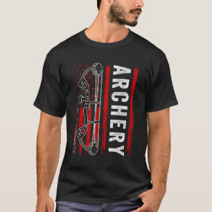 T-shirt Tir À Drapeau Américain Pour Les Hommes Qui Bowhun