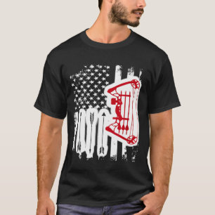 T-shirt Tir à l'arc Bow Cool du drapeau américain Usa Patr