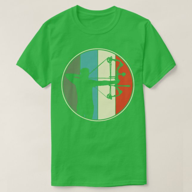 T-shirt Tir à l'arc Chasse à la boue Retro (Design devant)