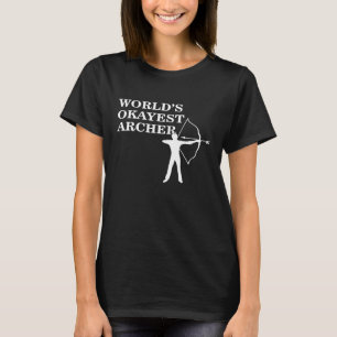 T-shirt Tir à l'arc Dit amusant filles femmes Athlète Humo