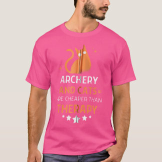 T-shirt Tir À L'Arc Et Chats Sont Moins Chers Qu'Une Théra