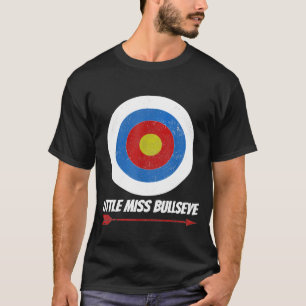 T-shirt Tir à l'arc Filles mignonnes Miss Ado Bullseye Arc