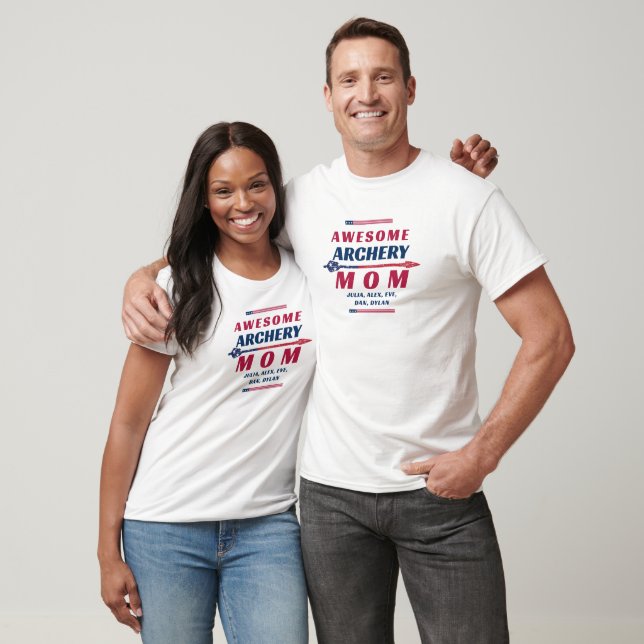 T-shirt Tir à l'arc Maman's Day Cadeau pour Maman USA Drap (Unisexe)