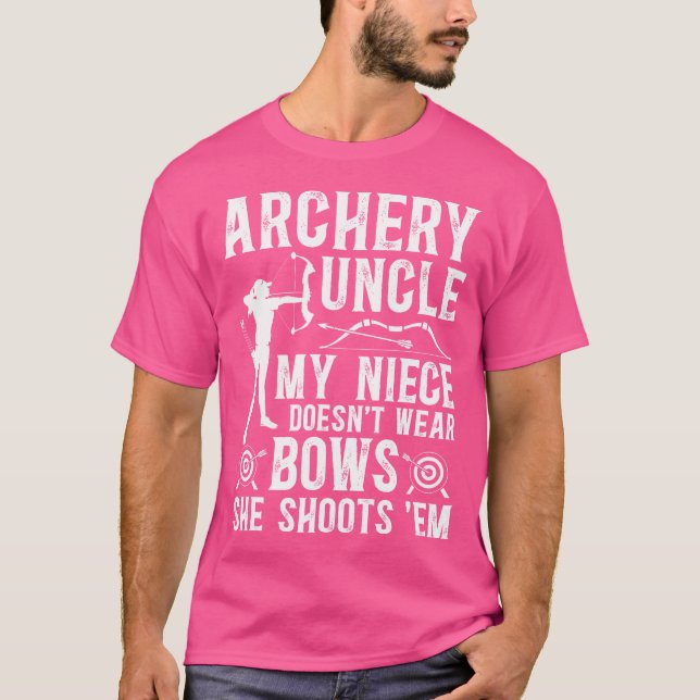 T-shirt Tir À L'Arc Oncle Drôle Oncle D'Un Oncle Archer (Devant)