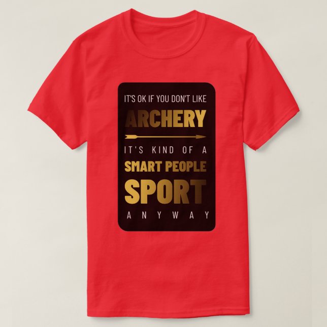 T-shirt Tir à l'arc personnes intelligentes Sport (Design devant)