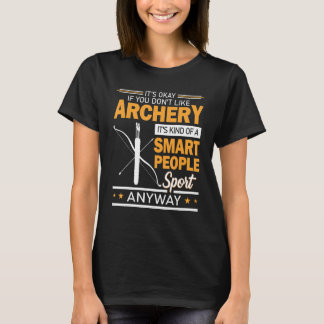 T-shirt Tir à l'arc Personnes intelligentes Tir à l'arc