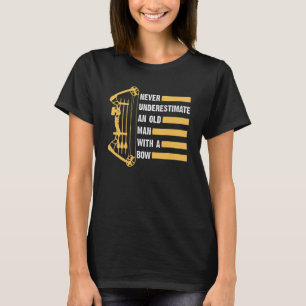 T-shirt Tir à l'arc pour hommes Vieux homme Archer Bow Com