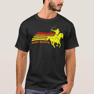 T-shirt Tir à l'arc retro équestre