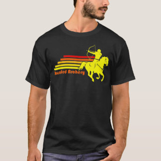T-shirt Tir à l'arc retro équestre
