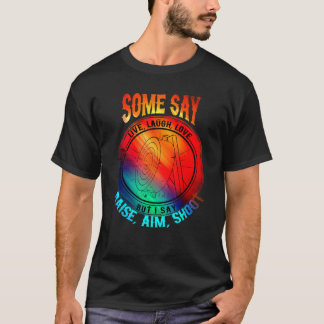 T-shirt Tir à l'arc Rire Vie Amour Visage