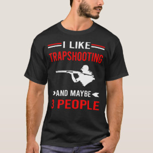 T-shirt Tir aux pigeons d'argile Tir aux pigeons Trap Shoo