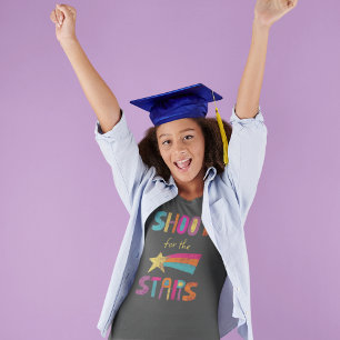 T-shirt Tir pour les étoiles message positif