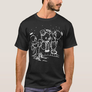 T-shirt Tirage tendance Noël Angels Bâtiment Snowman m