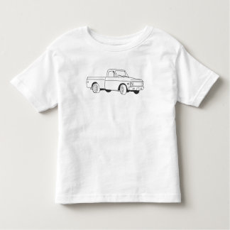 T-shirt tiré par la main d'enfant en bas âge de