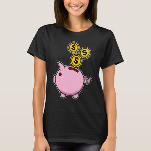 T-shirt Tirelire d'intérêts de finance de placement géniau