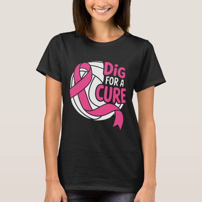 T-shirt Tirer Pour Un Volley-ball De Sensibilisation Au Ca (Devant)