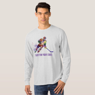 T-shirt Tirer pour vos objectifs Citation de hockey inspir
