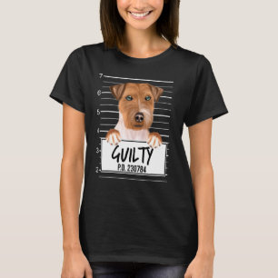 T-shirt Tireur de Russell Photo d'identité Chien Coupable