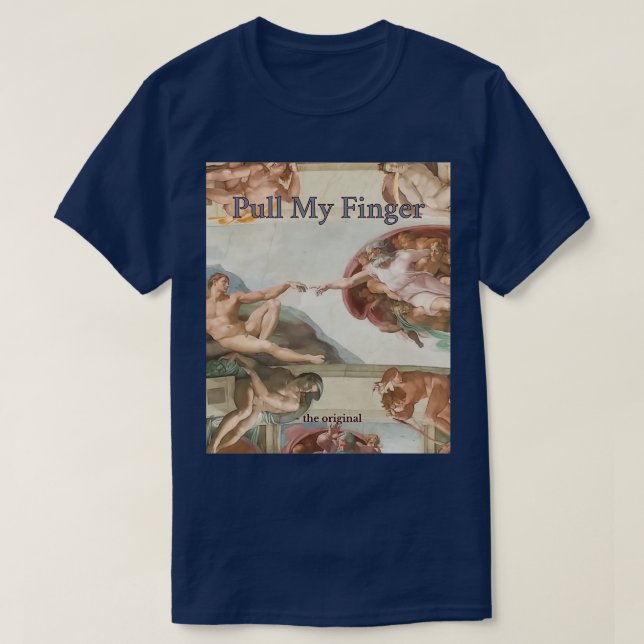 T-shirt Tirez mon doigt sur l'original 1 2 (Design devant)