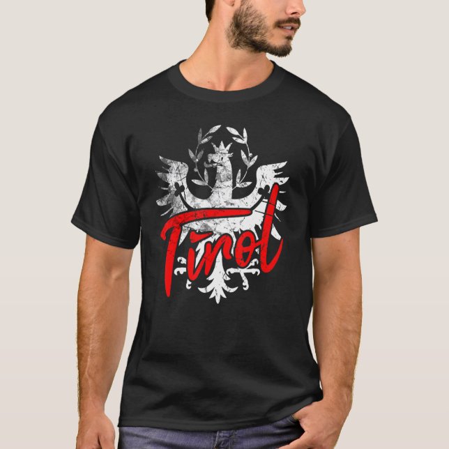 T-shirt Tirol Vêtements Tyrol Tyrol Aigle Tyrol Manteau D' (Devant)